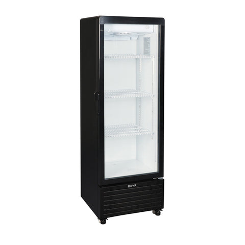 Rowa 10 CFT Showcase Refrigerator Ventilated Cooling, LED Light – Black (RW279SCBU)