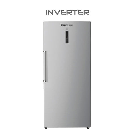 Westpoint 600L Upright Single-Door Convertible Refrigerator/Freezer with Inverter – Stainless Steel