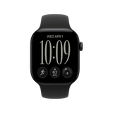 Apple Watch S 12 GPS 42mm Black Aluminium Case with Black Sport Band - S/M