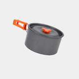 3-Piece Aluminium Camping Cookware Set with Pot, Pan, Teapot & Storage Bag