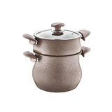 OMS Granite Couscous Set Brown - 20 cm