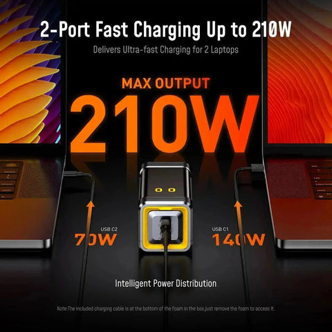 AOHI FUTURE STARSHIP PRO 210W 10000mAh Power Bank PD3.1 240W USB-C Fast Charging Cable