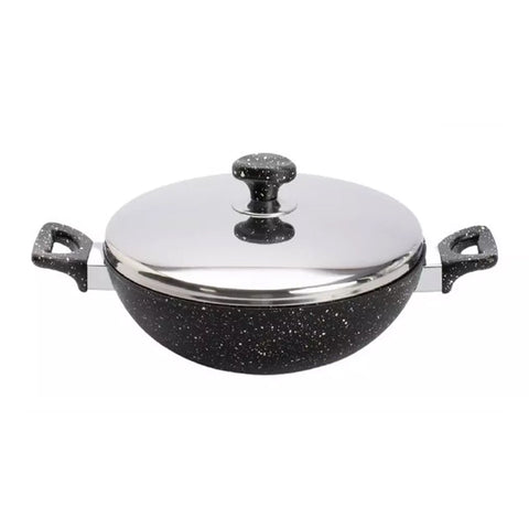 Saflon 28 cm Work Pan With Stainless Steel Lid