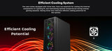 جهاز ألعاب i5 - معالج Intel Core i5-12400F، كرت شاشة RTX 3050 6GB، نظام تشغيل Windows 11 Pro