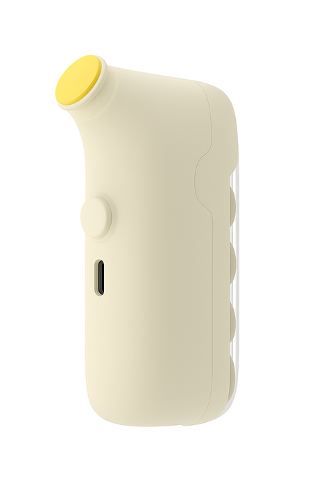 Electric Rechargeable Baby Nail File with LED Light and 5 Grinding Heads