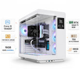 Custom Gaming PC Intel Core i5-14400F, RTX 5060Ti 8GB, 16GB RAM DDR5 6000MHz, Windows 11 Pro