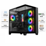 تجميعة كمبيوتر ألعاب قيمنق (Intel Core i7-14700F, RTX 5060 8GB) – رام 16 جيجابايت DDR5، هارد 1 تيرا بايت NVMe SSD، مع نظام Windows 11 Pro