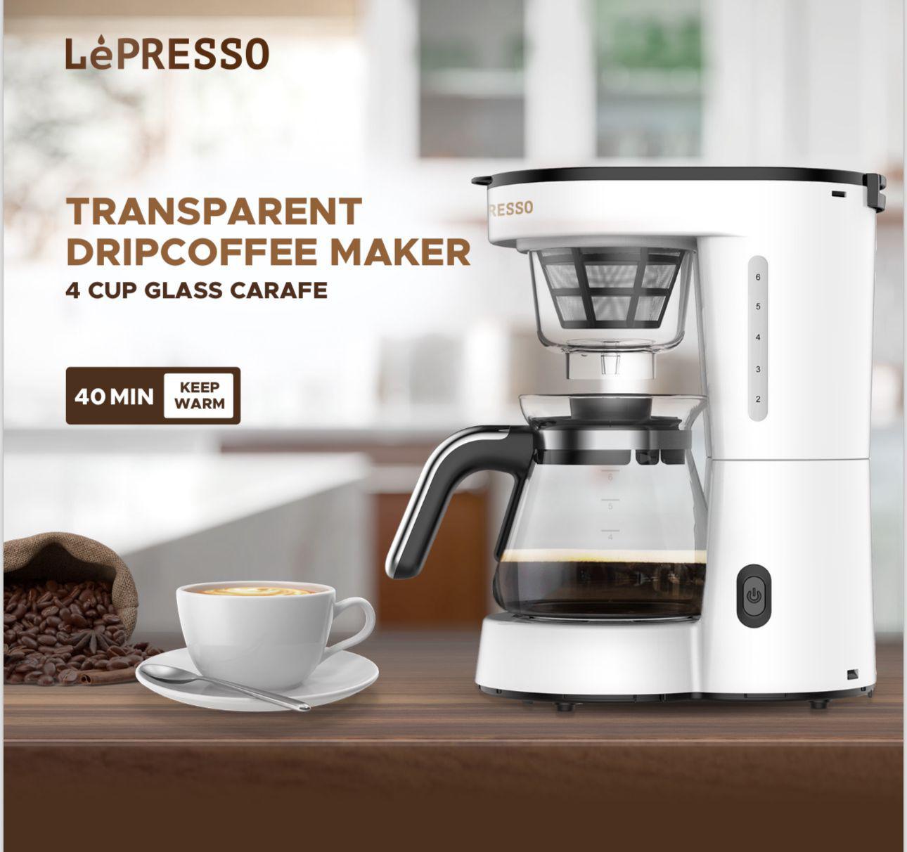 LePresso, Drip Coffee Machine BS plug 0.75L - White LePresso, Drip Coffee Machine BS plug 0.75L - White