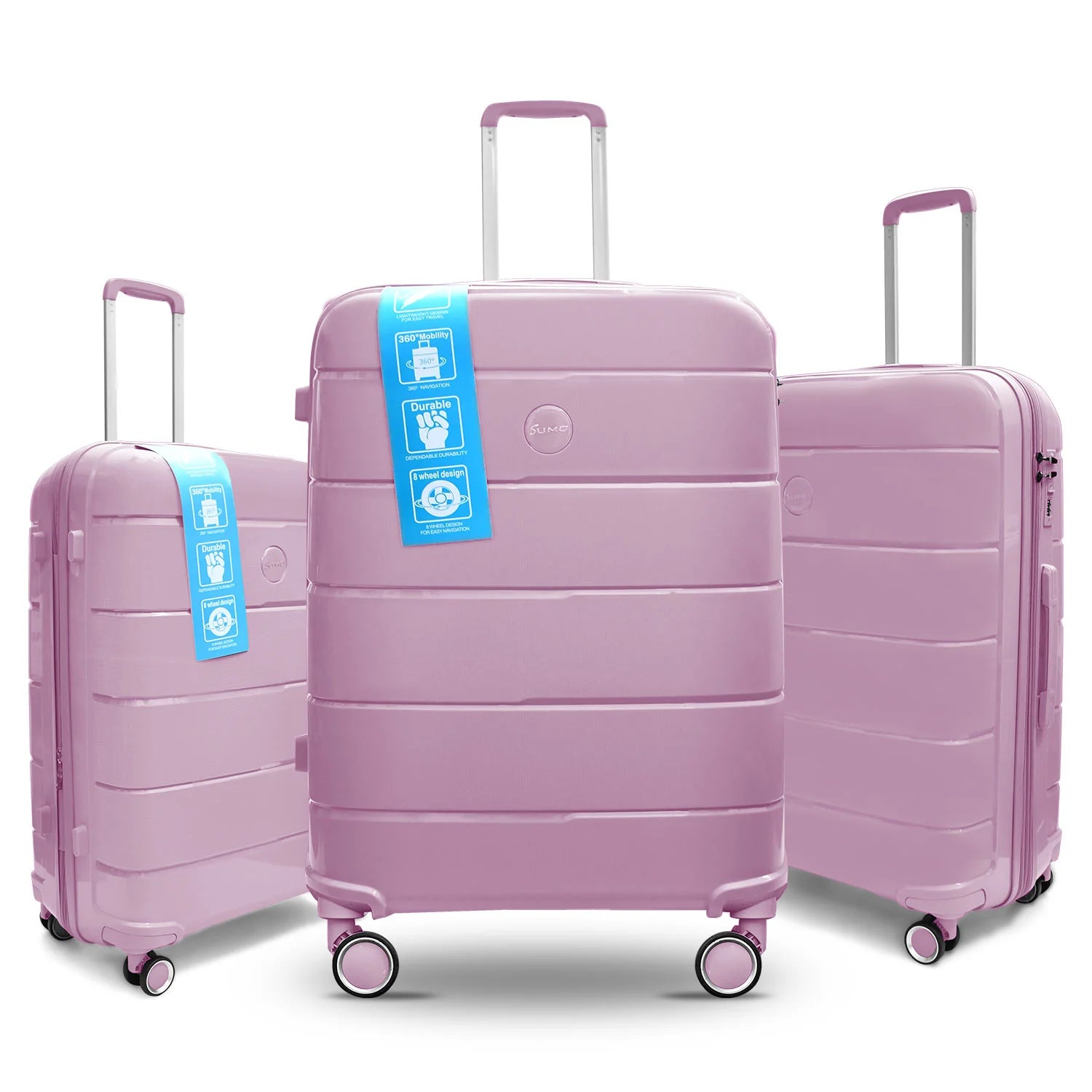 Sumo, Fibertech PP Luggage 3Pc Set (20/24/28") Sumo, Fibertech PP Luggage 3Pc Set (20/24/28")