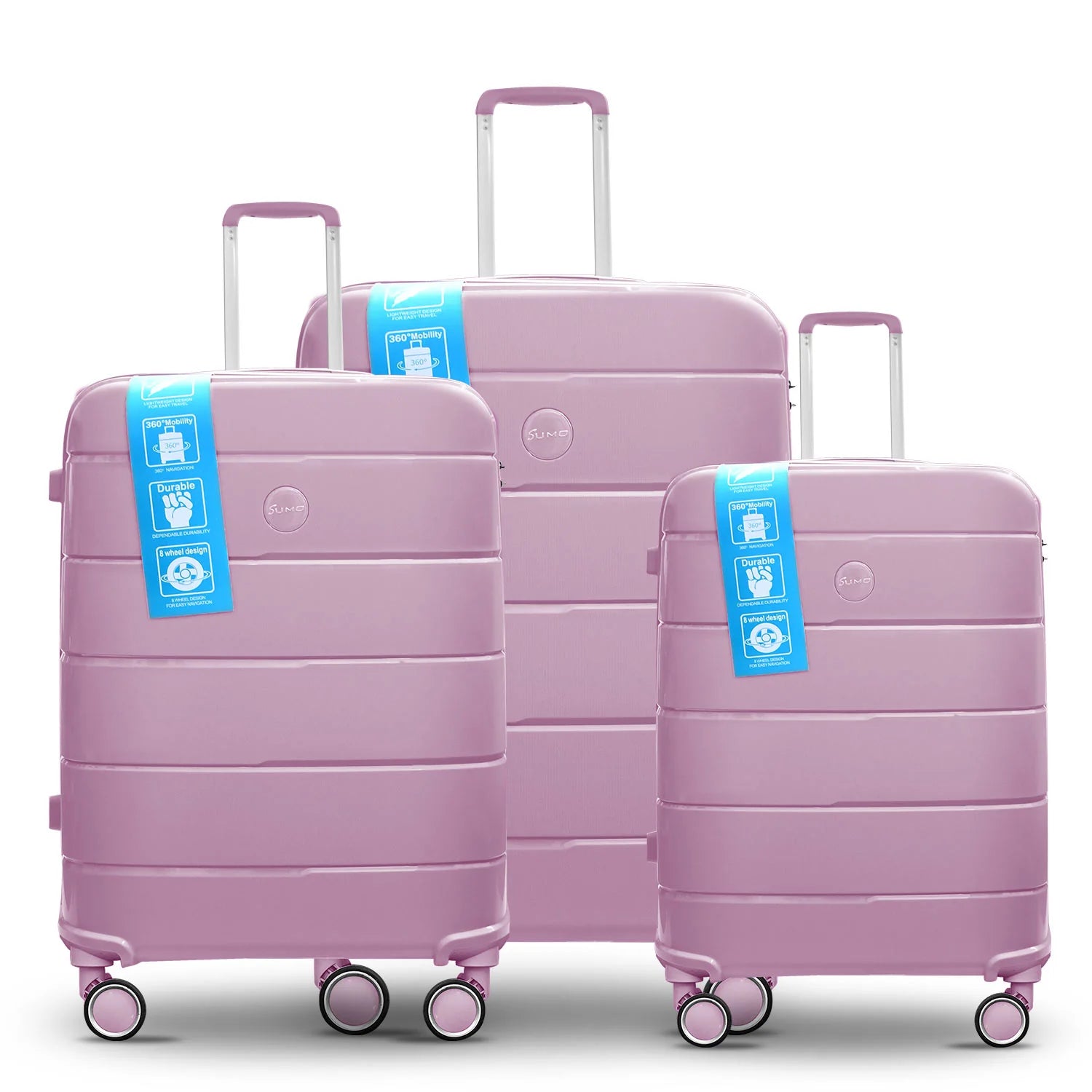 Sumo, Fibertech PP Luggage 3Pc Set (20/24/28") Sumo, Fibertech PP Luggage 3Pc Set (20/24/28")