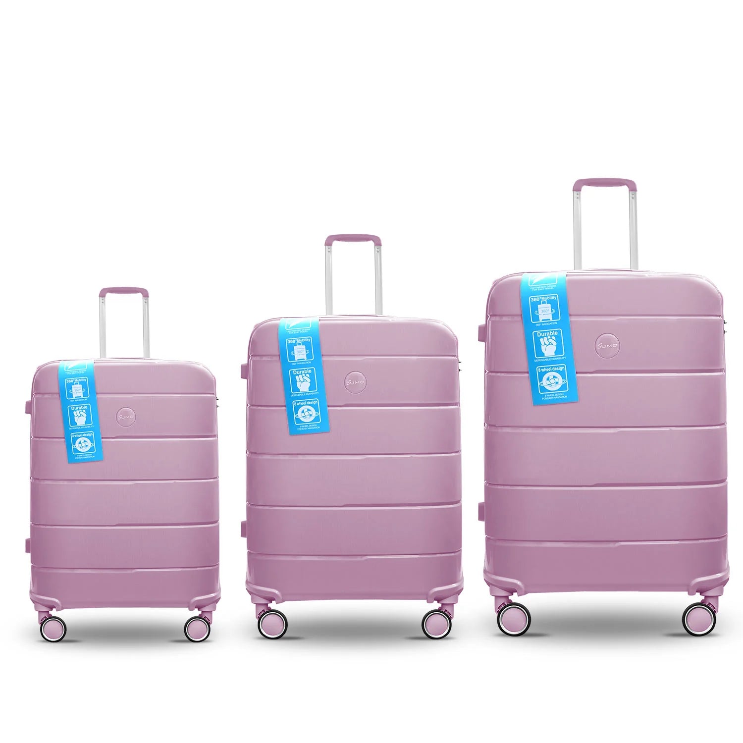 Sumo, Fibertech PP Luggage 3Pc Set (20/24/28") Sumo, Fibertech PP Luggage 3Pc Set (20/24/28")