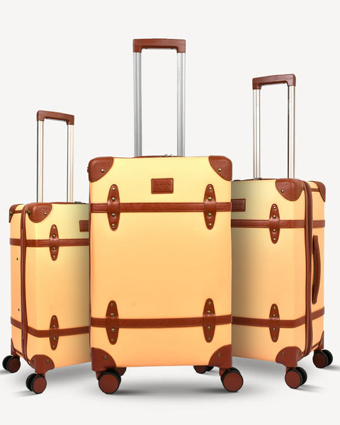 KarryOn, Heritage PU Leather 3pc Set - 28"/24"/20"