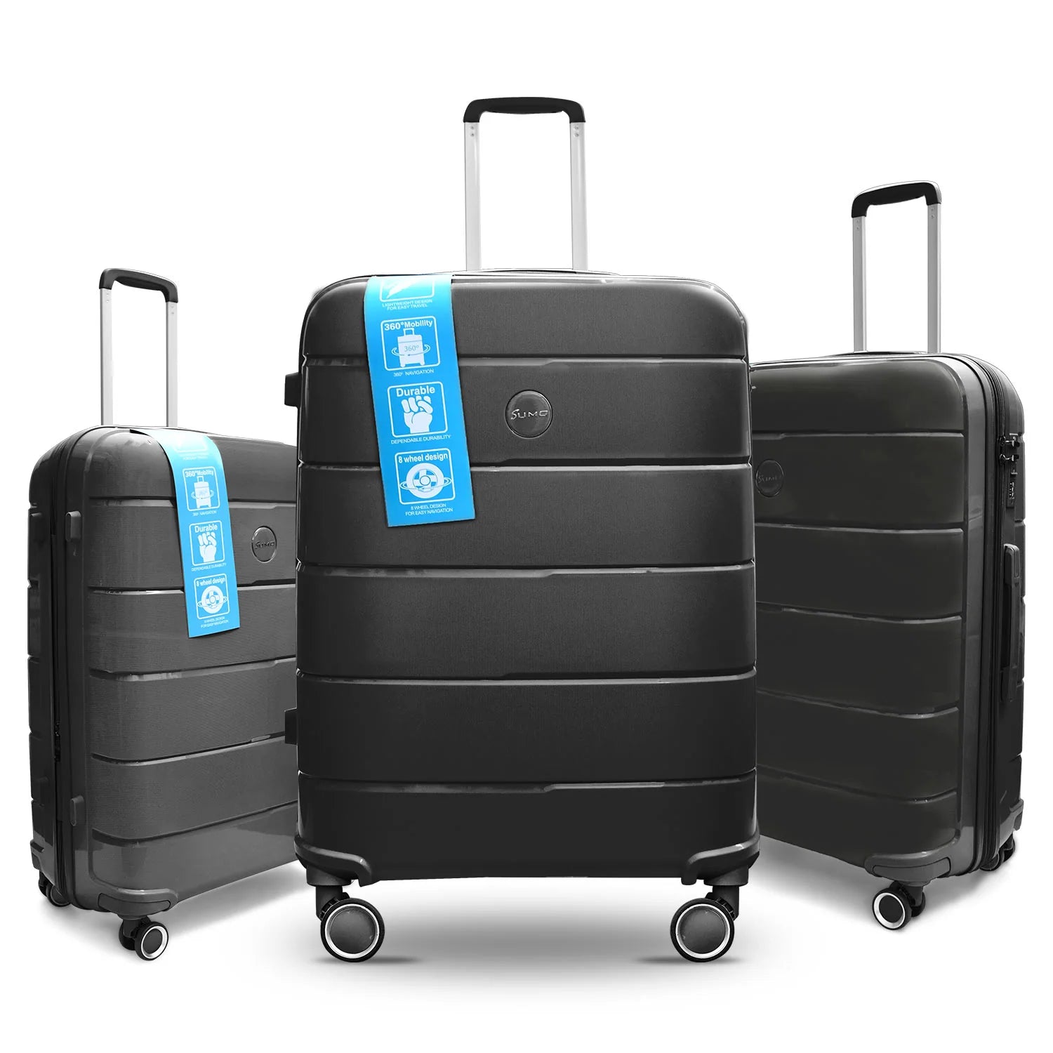 Sumo, Fibertech PP Luggage 3Pc Set (20/24/28") Sumo, Fibertech PP Luggage 3Pc Set (20/24/28")
