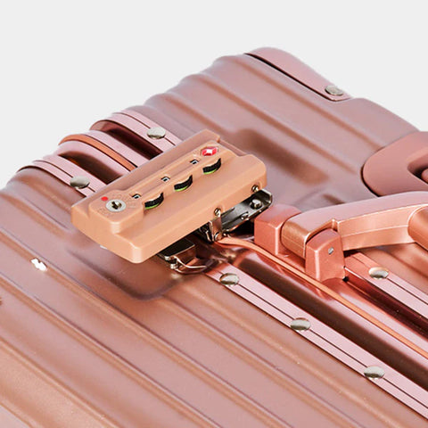 Bagsouq Essentials, AlumiGUARD Lock-Secure Aluminium Carry-On Luggage - 18"