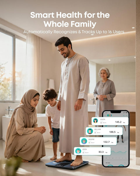 Eufy T9146K15 Smart Scale C1 with Bluetooth, Body Fat Scale, Wireless Digital Bathroom Scale, 15 Measurements