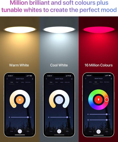 Gopeta GU10, TUYA Smart WiFi Bulb RGB+CW (2700–6500K) – WiFi & Bluetooth Dual Mode