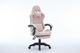 Oartex LD035 Fiber Gaming Chair - Pink & White