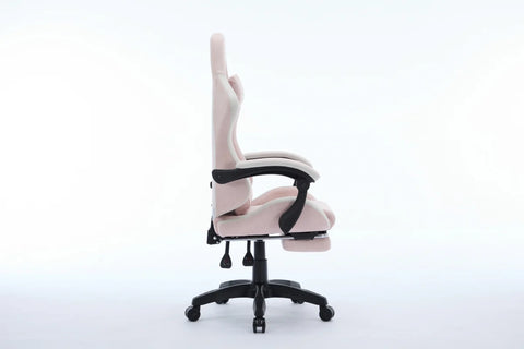 Oartex LD035 Fiber Gaming Chair - Pink & White