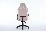 Oartex LD035 Fiber Gaming Chair - Pink & White