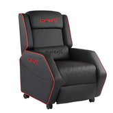 Gamax Gaming Sofa XL Black & Red Recliner (Assembly not included)