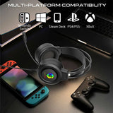 GAMEON GOT101 Shadowfire RGB Gaming Headset - Black