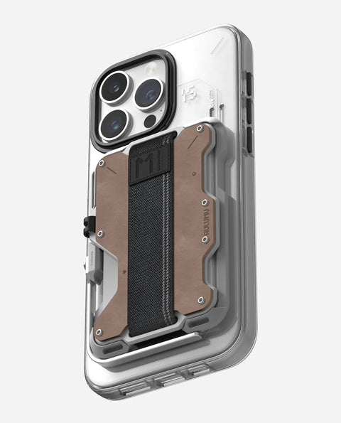 AULUMU G03 Multi-Tool Magnetic Metal Wallet Leather Cover - Genuine Leather