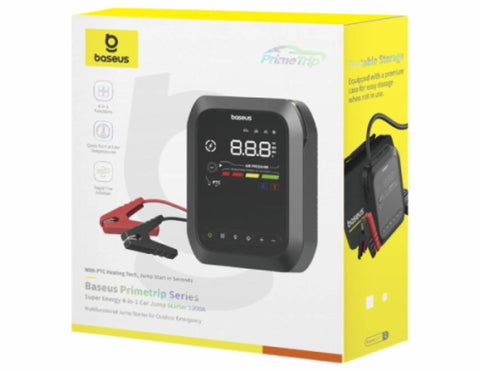 Baseus Prime trip Series Super Energy 4-in-1 Car Jump Starter 1200A - Cluster Black