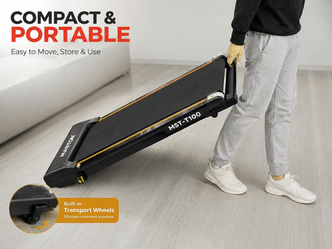 Maston Walking Pad & Running Treadmill, Incline Feature, 2.5 HP Motor, 6km/h Max Speed, 110Kg Capacity