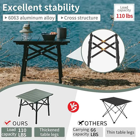 Naturehike Yamami Y01 Portable Folding Table - Grey (52*37.5*41)