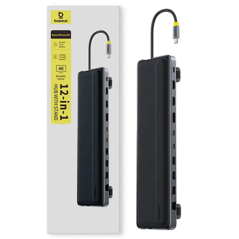 بيسوس إليت جوي إي إتش 3 - 12 × 1 موزع مع حامل - رمادي