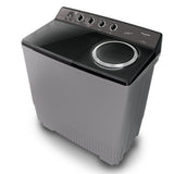 Panasonic Twin Tub Washing Machine 18KG Wash / 13KG Spin, Abaya Wash, Silver - NA-W18XG1BKW
