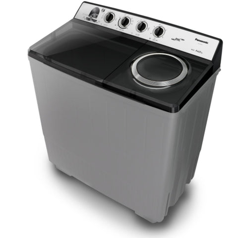 Panasonic Twin Tub Washing Machine 14KG Wash / 8KG Spin, Abaya Wash, Silver - NA-W14XG1BKW