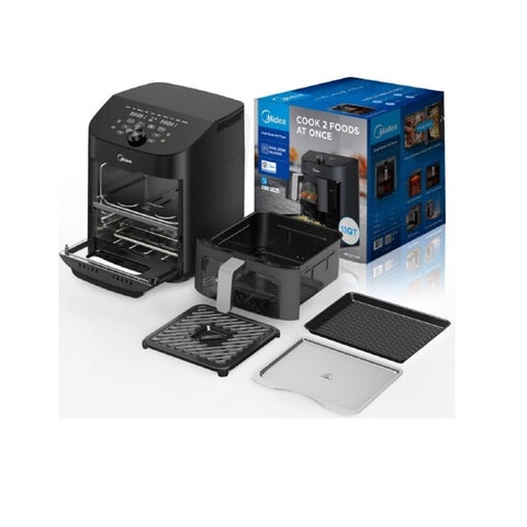 Midea 1700Watts, 11 Liters Capacity, 2-in-1 Air Fryer - MAD-110D2APK