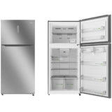 Midea Top Mount Freezer Refrigerator Net Capacity 651 Liters - silver