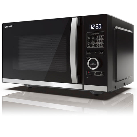 Sharp, Flatbed Grill Microwave Oven 25L - Black