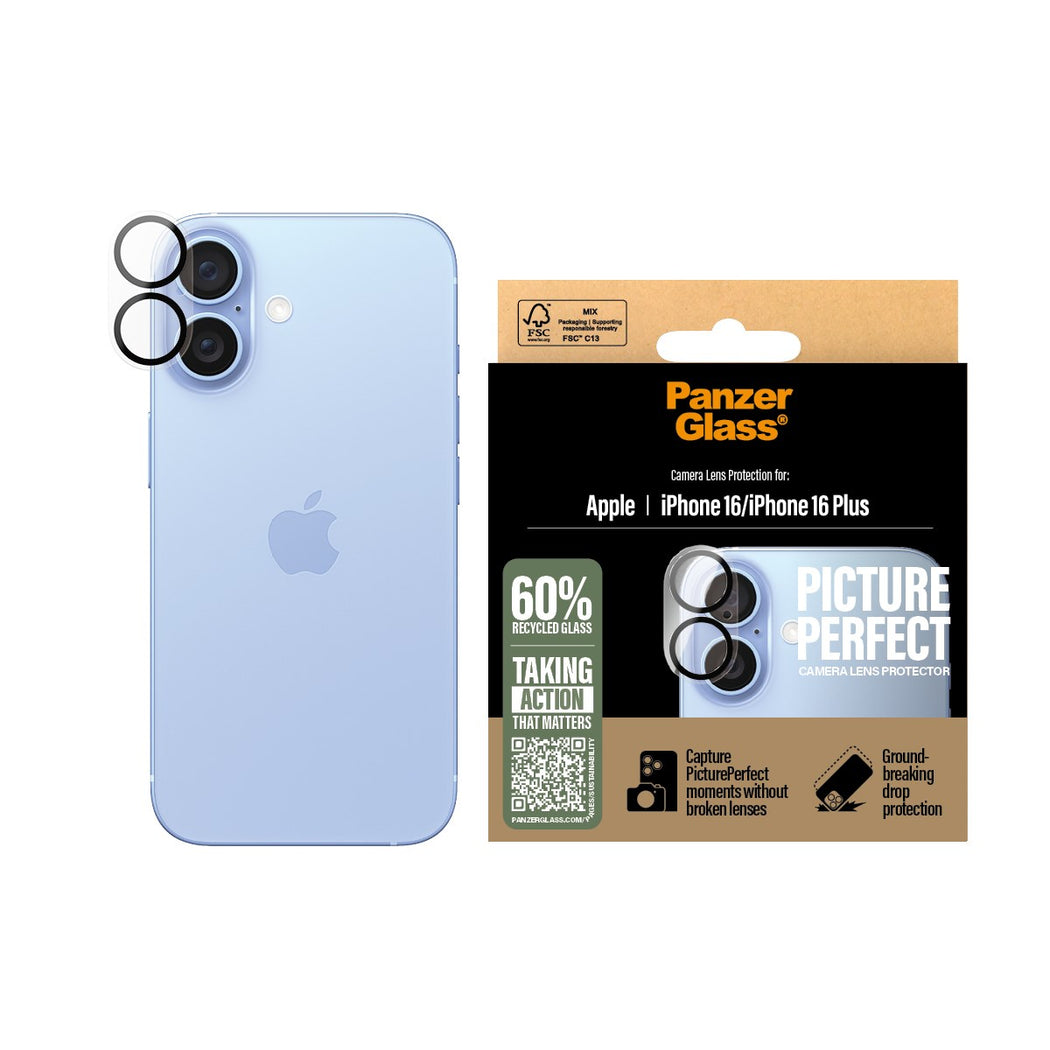 PanzerGlass® 1279, PicturePerfect Lens Protector iPhone 16 | iPhone 16 Plus | Plate PanzerGlass® 1279, PicturePerfect Lens Protector iPhone 16 | iPhone 16 Plus | Plate