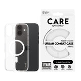 جراب CARE by PanzerGlass® الرائد باللون الأبيض MagSafe لهاتف iPhone 16 Plus