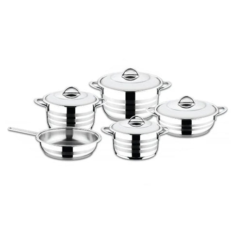 OMS Stainless Steel Cookware - Set of 9