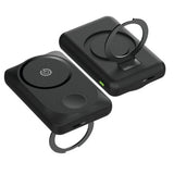 Goui Mag Pro 10000mAh Magnetic Wireless Charging Power Bank With Finger Holder - Black