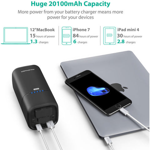 RAVPower 20,000mAh Universal Power Bank with AC Outlet