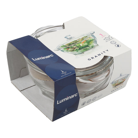 Luminarc Granity Bowl With Lid 1.5 Ltr