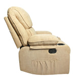 Black Bull Premium Sofa Swivel Rocker Recliner Size (H:110 W: 86 cm) Assembly not included – Fabric Beige (Free Delivery)