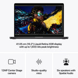 Apple MacBook Pro - 16.2" / M4 Max / 16-Core CPU / 40-Core GPU / 48GB RAM / 1TB SSD / Space Black / Arabic/English / 1YW