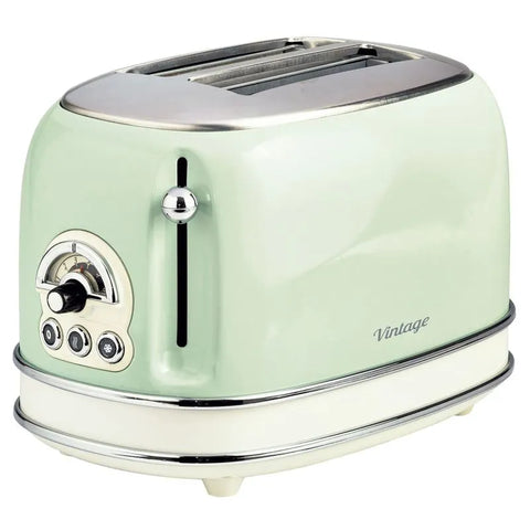 Ariete Vintage Toaster 2 Slice 810 Watts, Green - MOD15514