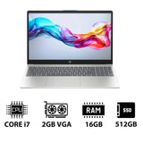 HP 15-FD0142NE - 15.6" FHD / i7 / 16GB / 512GB (NVMe M.2 SSD) / MX570 2GB VGA / DOS (Without OS) / 1YW / Natural Silver - Laptop