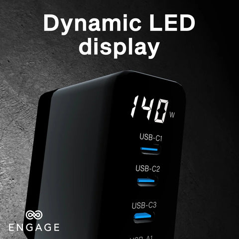 Engage, 5-Port Desktop USB Hub/Charger (140W)