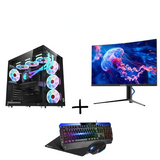 PC Bundle: PC Gaming i7-14700KF/RTX 5070 Ti/32GB DDR5/1TB with Sades BX-Jellyfish /27" FHD/ HDMI 2.1/0.5ms/280Hz/VA/Flat Monitor & Sades Battle Ram Keyboard/Mouse/Mousepad
