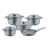 OMS Ocaliptus Granite Cookware Set - 9 pcs - Grey