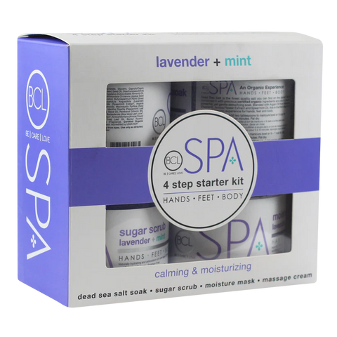 BCL spa lavender & mint starter kit skincare unisex 4pcs