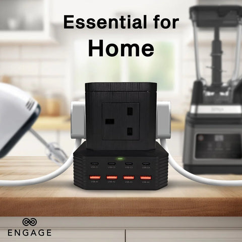 Engage, 13-in-1 Ports, GaN High-Speed Power Socket (65W)
